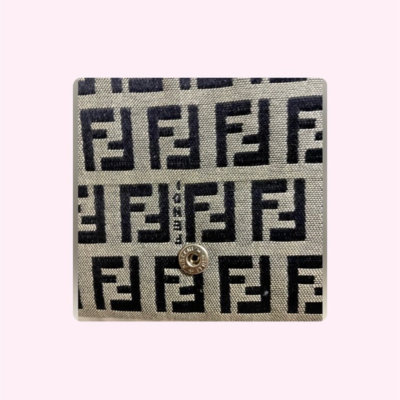 AUTHENTIC Fendi Vintage Zucca Monogram Continental Wallet / Crossbody - Picture 13 of 16